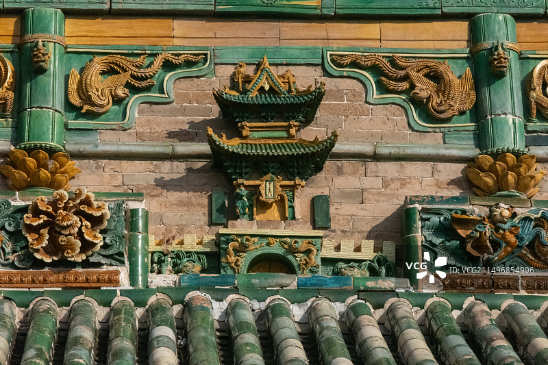 现存世界最高的多彩琉璃塔-山西临汾洪洞县广胜寺上寺飞虹塔图片素材