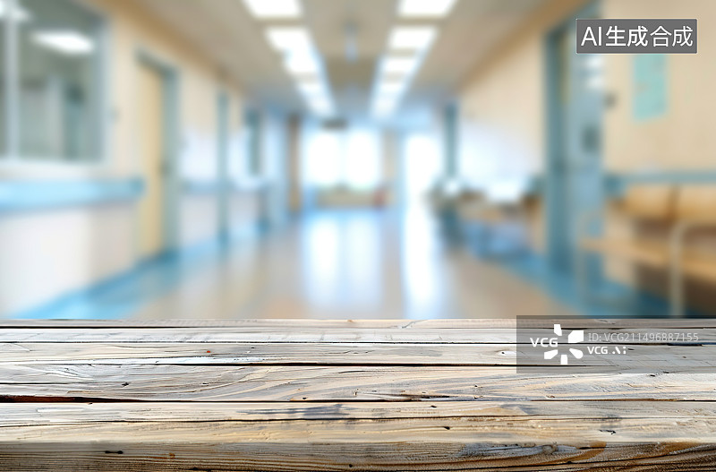 【AI数字艺术】木桌上的空座位图片素材