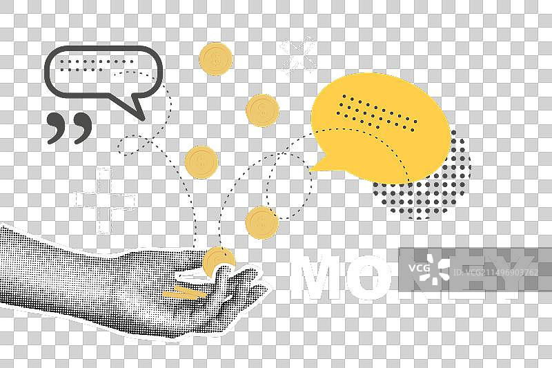 时尚商业概念拼贴图片素材