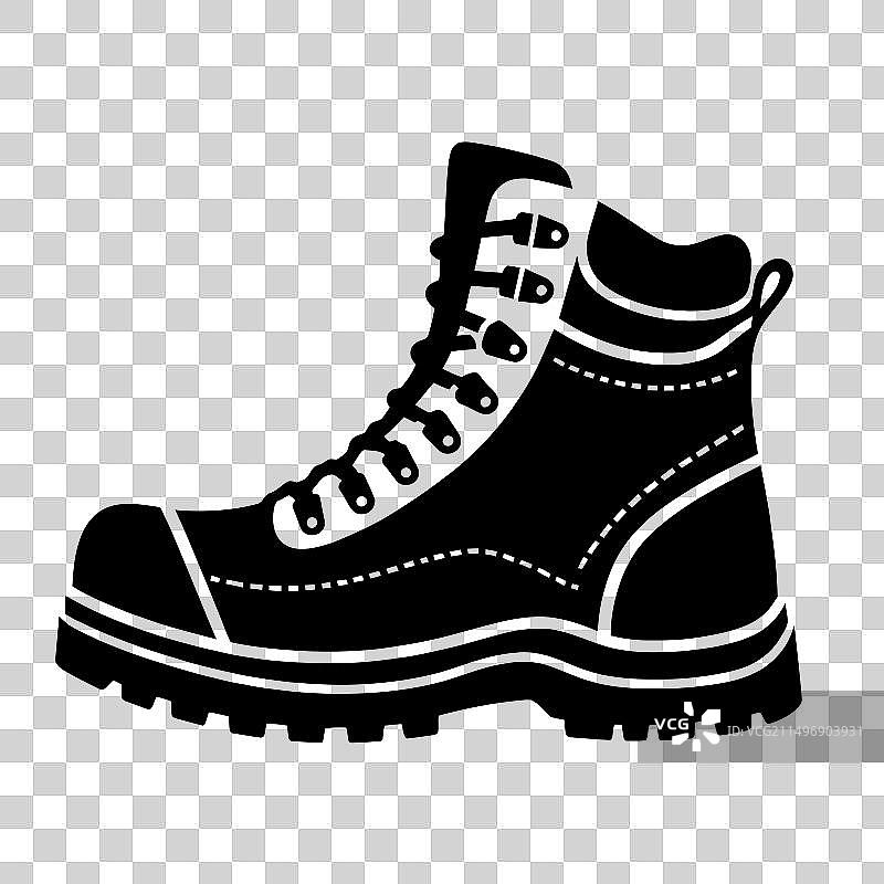 登山靴轮廓图片素材