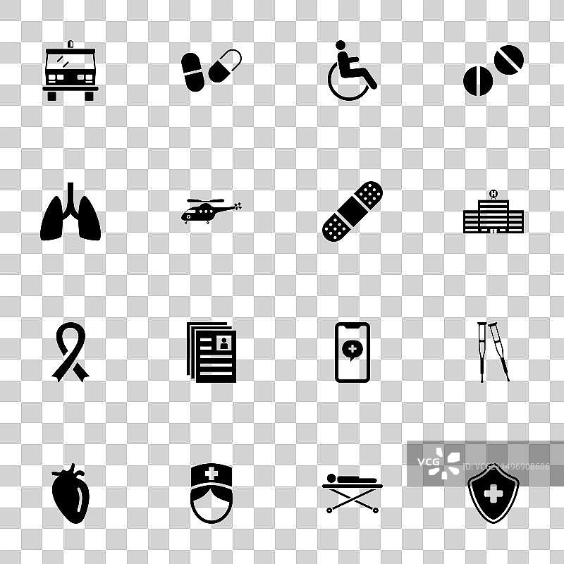 医疗运输图标 - 可扩展至任意尺寸图片素材