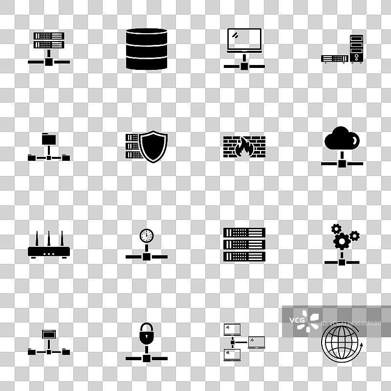 网络服务器图标，可扩展到任何尺寸图片素材