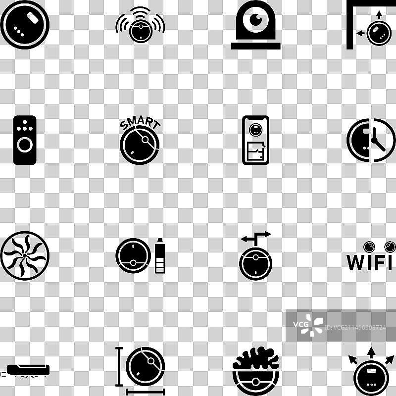 扫地机器人图标，可缩放图片素材