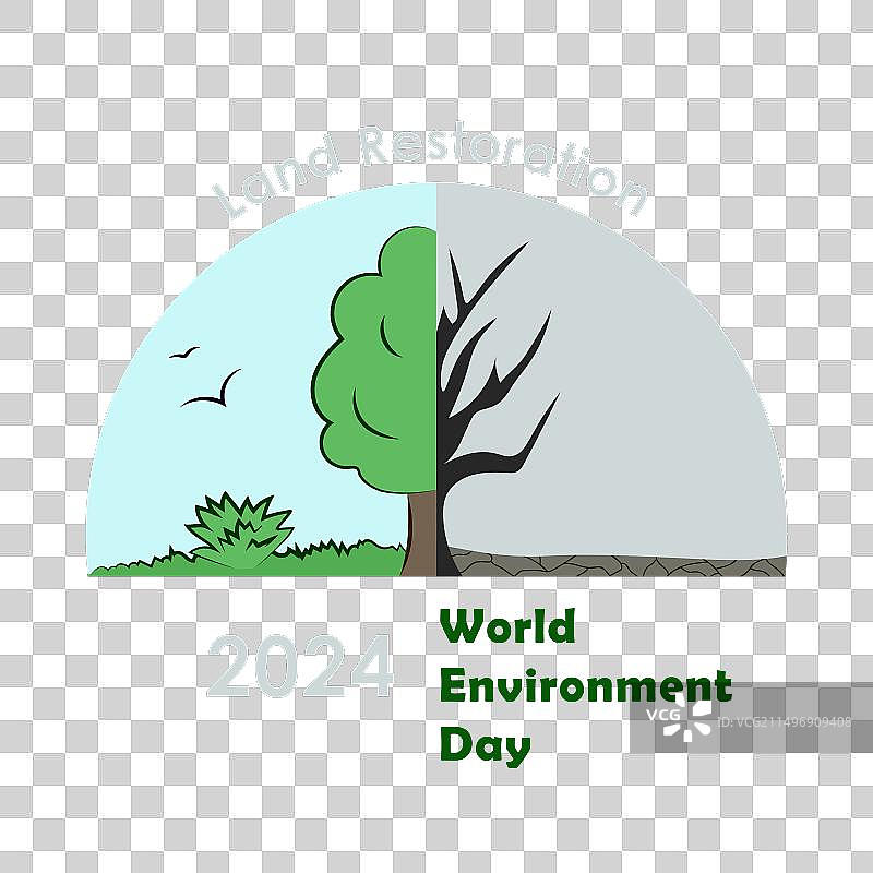 2024年世界环境日加速土地恢复图片素材
