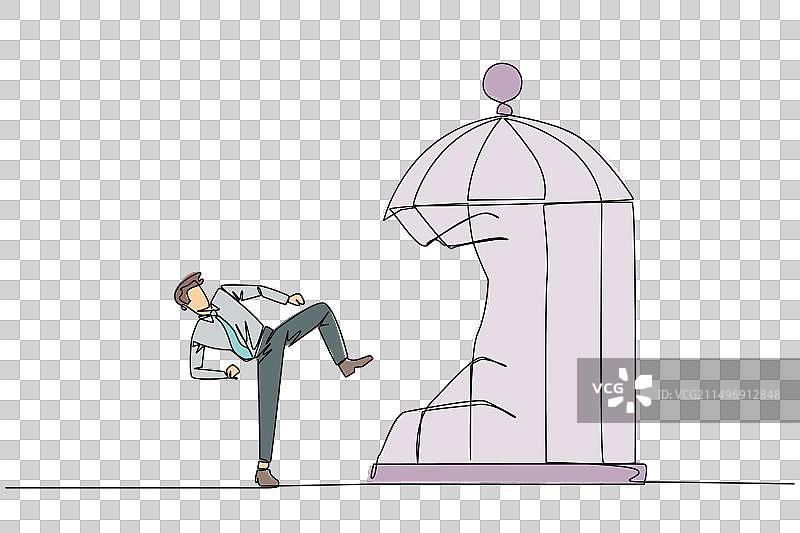 单线连续绘画：跆拳道图片素材