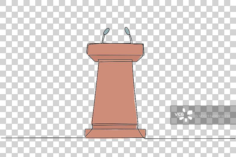 双人领奖台单线连续画图片素材