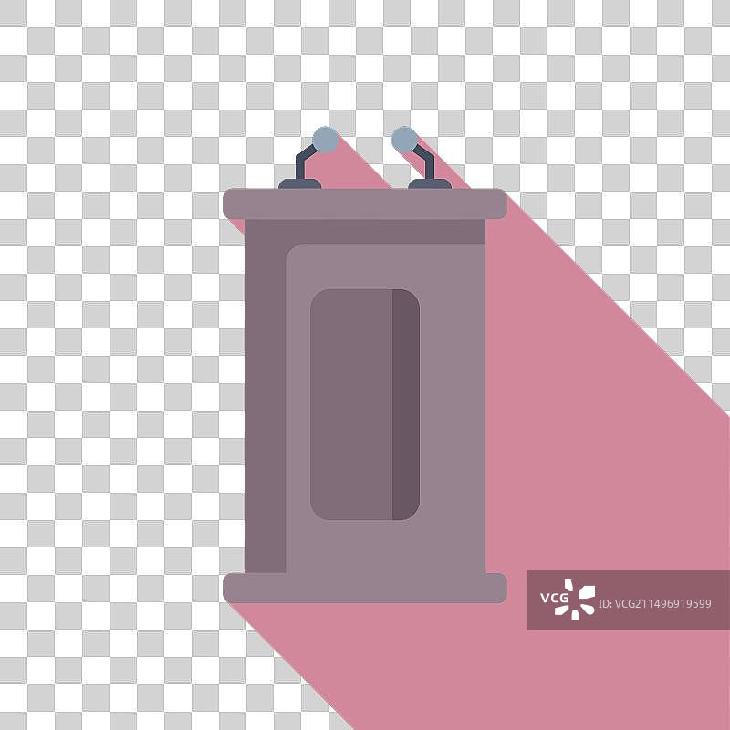 演讲台木制讲台图标扁平演讲图片素材