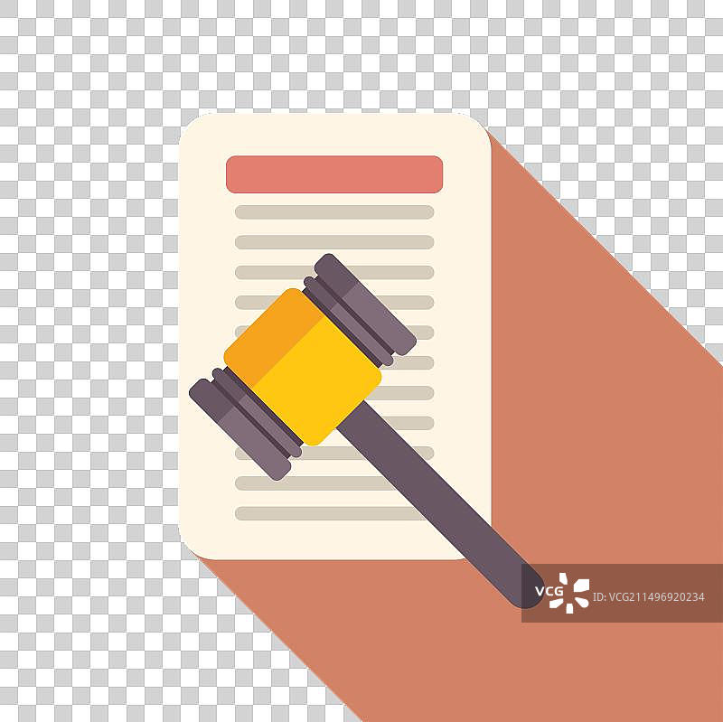 免责声明法槌图标平面文档图片素材
