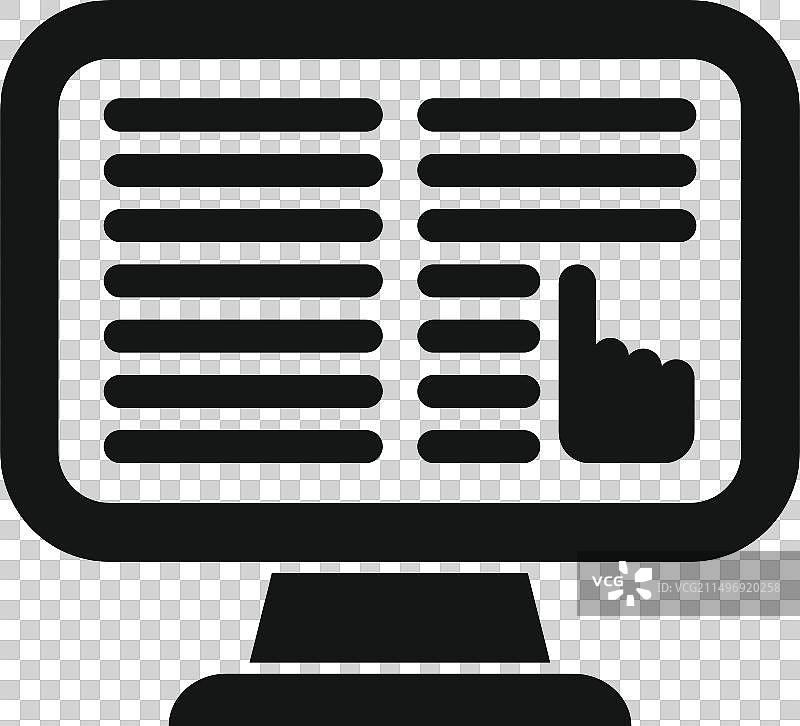 在线免责声明显示器简约图标图片素材