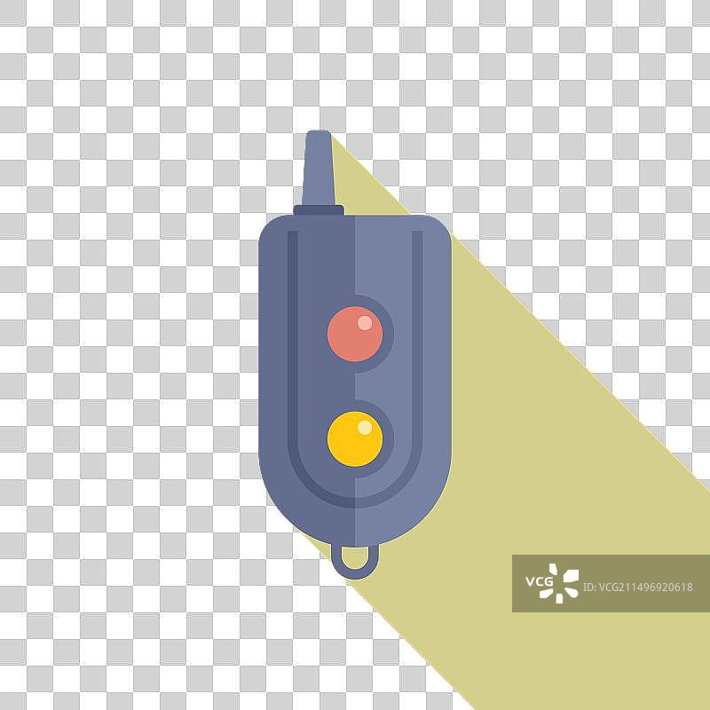 汽车天线钥匙控制平面图标图片素材