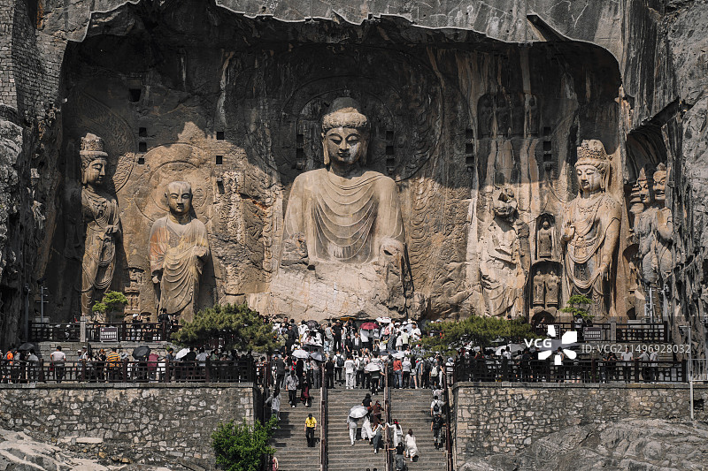 龙门石窟图片素材