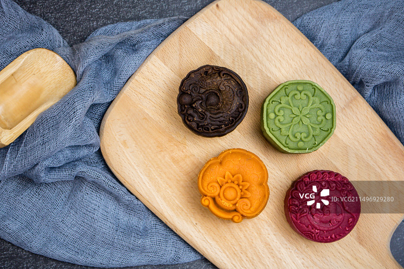 中秋月饼美食静物图片素材