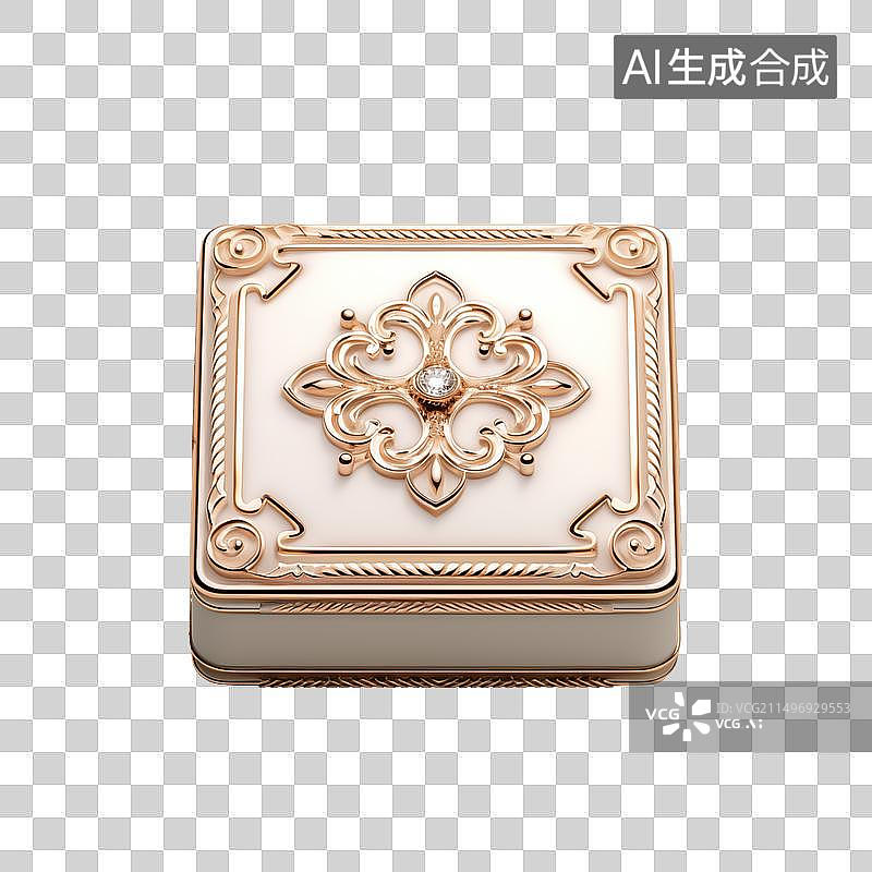 【AI数字艺术】一个方形首饰盒图片素材