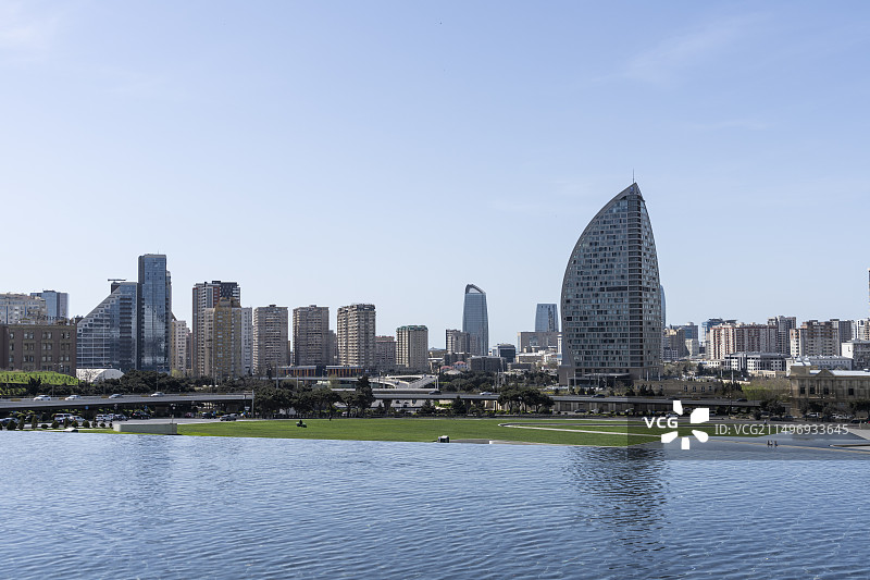 阿塞拜疆阿利耶夫文化中心图片素材