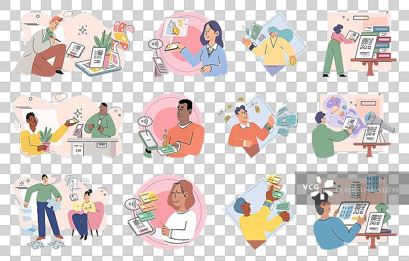 用于非现金NFC设备的支付图片素材