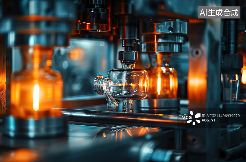 【AI数字艺术】咖啡馆浓缩咖啡机特写镜头图片素材