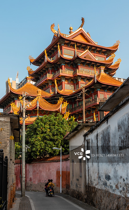 福建福州西禅寺历史文化建筑图片素材
