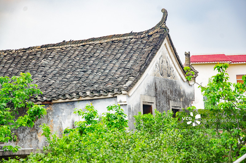 广西桂林灌阳县杉木谢家村的乡村景观图片素材