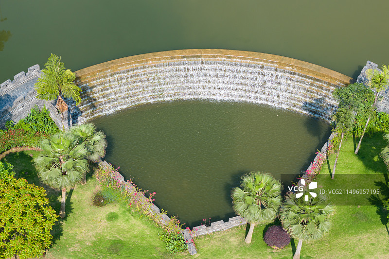 重庆枫香湖儿童公园水坝图片素材