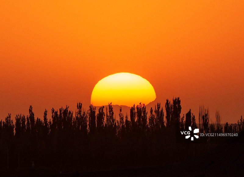 夕阳特写图片素材