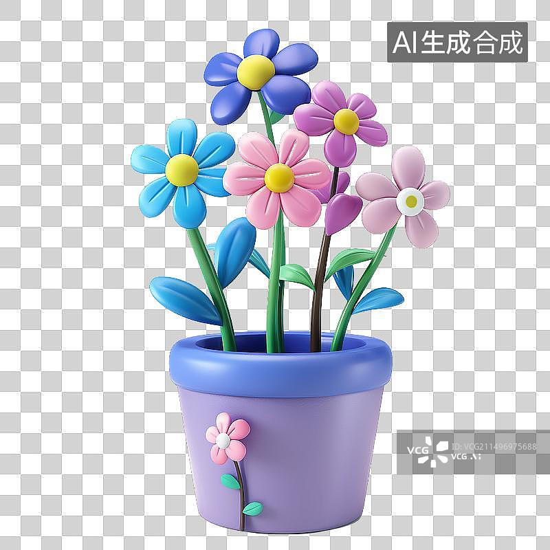 【AI数字艺术】春夏天 花卉 儿童节图片素材