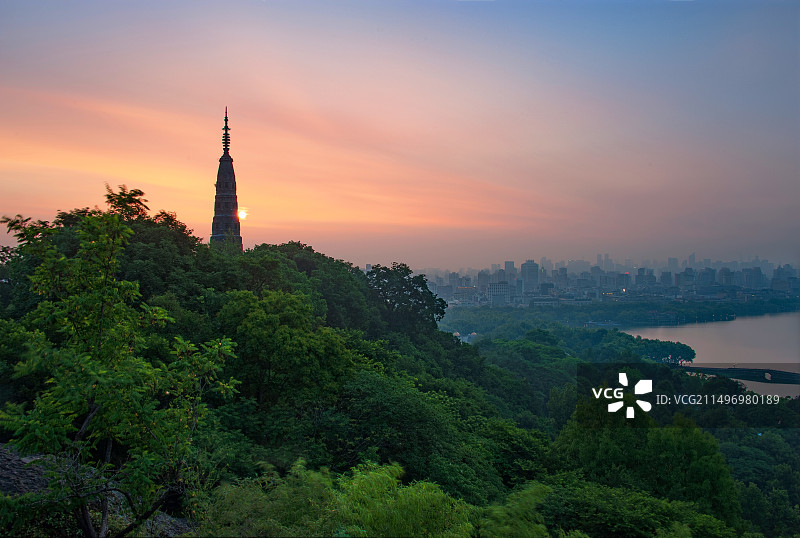 宝石山流霞图片素材
