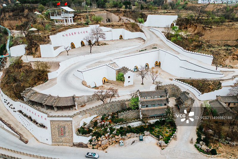 庆阳市庆城县庆州古城药王洞图片素材