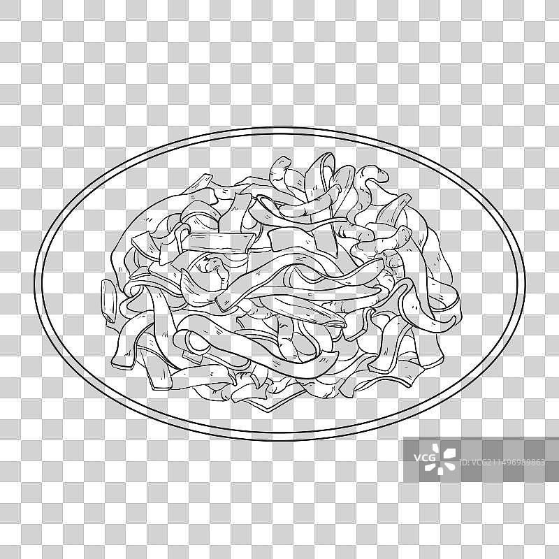 中国传统美食粤菜干炒牛河图片素材