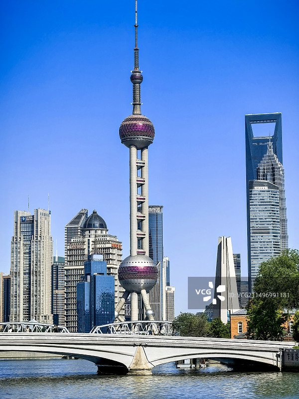 上海著名景点外滩风光图片素材