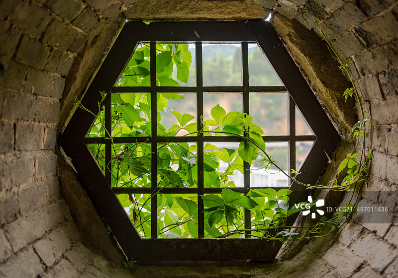 山西晋城沁水县湘峪古堡图片素材