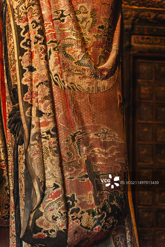 北京智化寺万佛阁佛像陈设细节图片素材