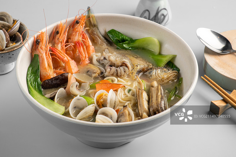 舟山海鲜面图片素材