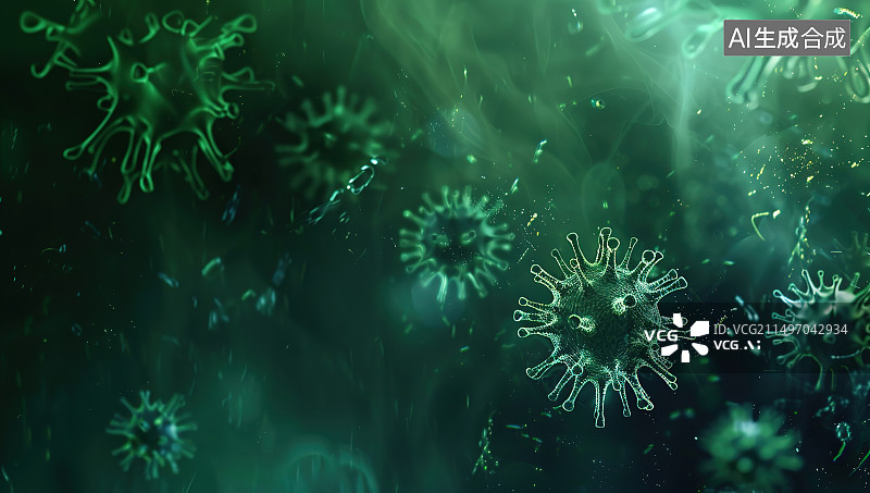 【AI数字艺术】水母在水族馆游泳的特写镜头图片素材