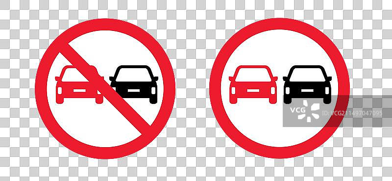 禁止超车标志图片素材