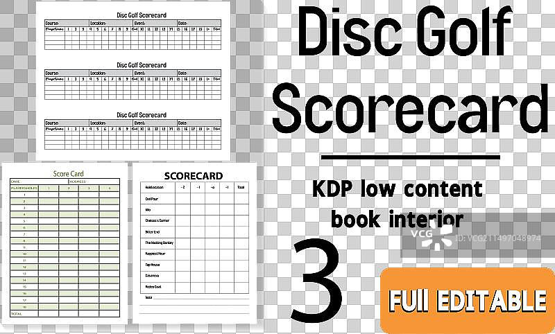 高尔夫球记分卡图片素材