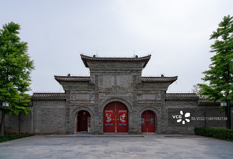 亳州花戏楼中式建筑大门图片素材