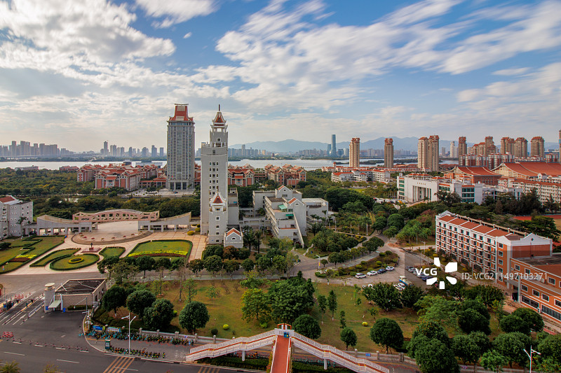 福建厦门集美学村集美大学校园风光图片素材