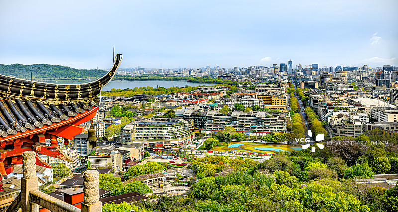 杭州城隍阁、河坊街图片素材