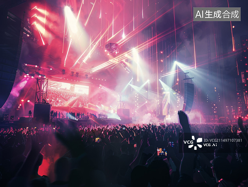 【AI数字艺术】演唱会素材图片图片素材