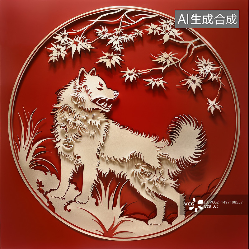 【AI数字艺术】十二生肖狗属相素材图片图片素材