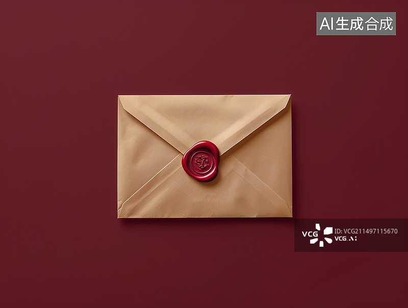 【AI数字艺术】正上方红色背景下的礼品盒照片图片素材