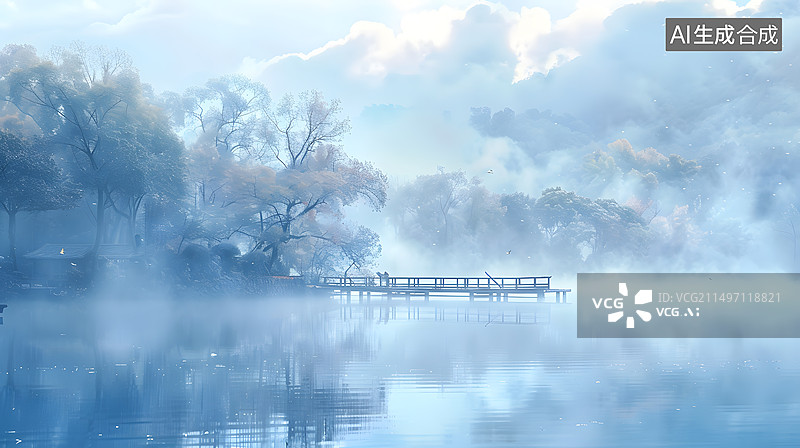 【AI数字艺术】中国风水墨画图片素材