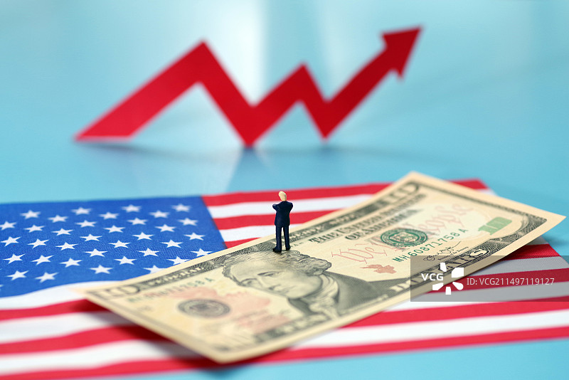 美元概念图片 美国经济 美债 美联储图片素材