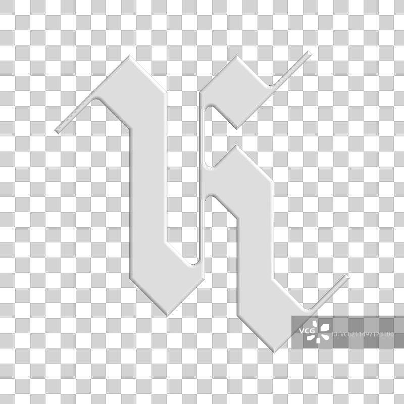 哥特风格字母K衬线标志创意首字母图片素材