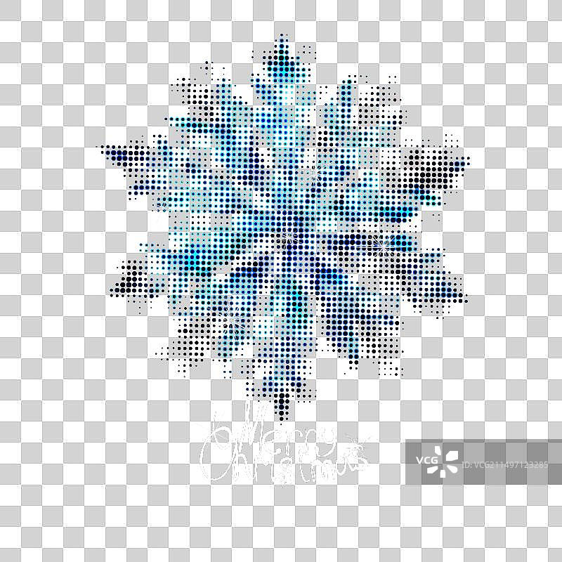 黑色抽象背景上的冰晶独立元素图片素材