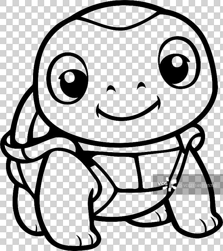 可爱乌龟卡通人物图片素材