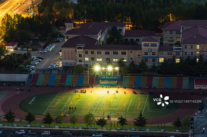 青岛开发区香江路第三小学图片素材