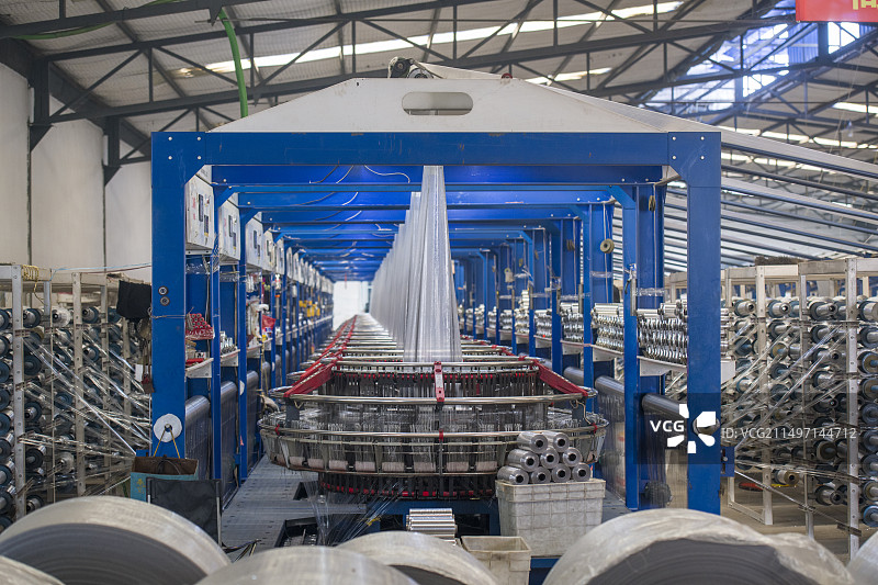 塑编圆织机生产线图片素材