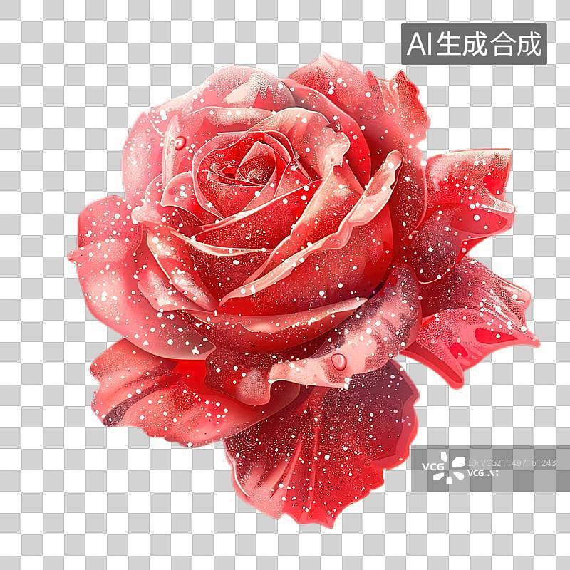 【AI数字艺术】美丽玫瑰花素材png图片素材