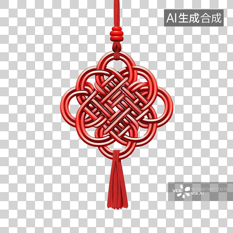 【AI数字艺术】一个中国结图案素材图片素材